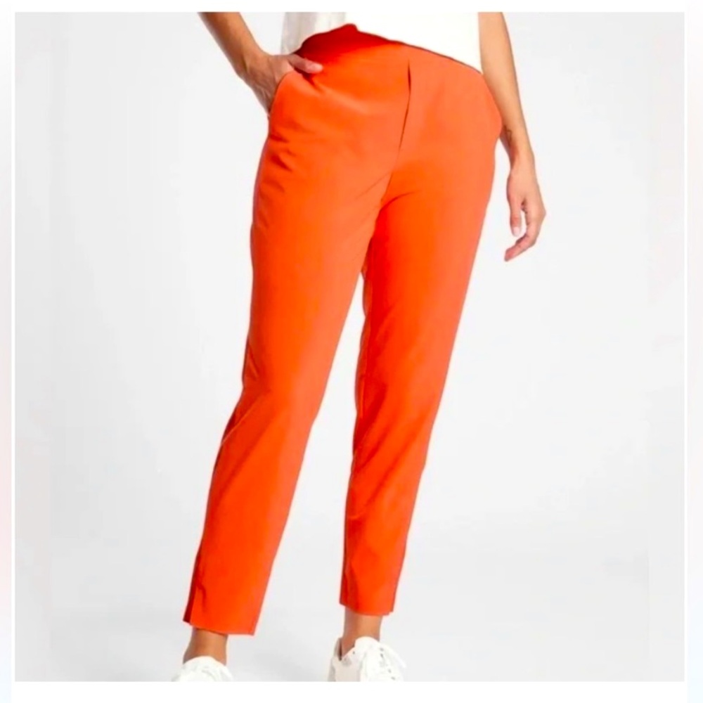 Athleta Brooklyn ankle pants orange size 0P